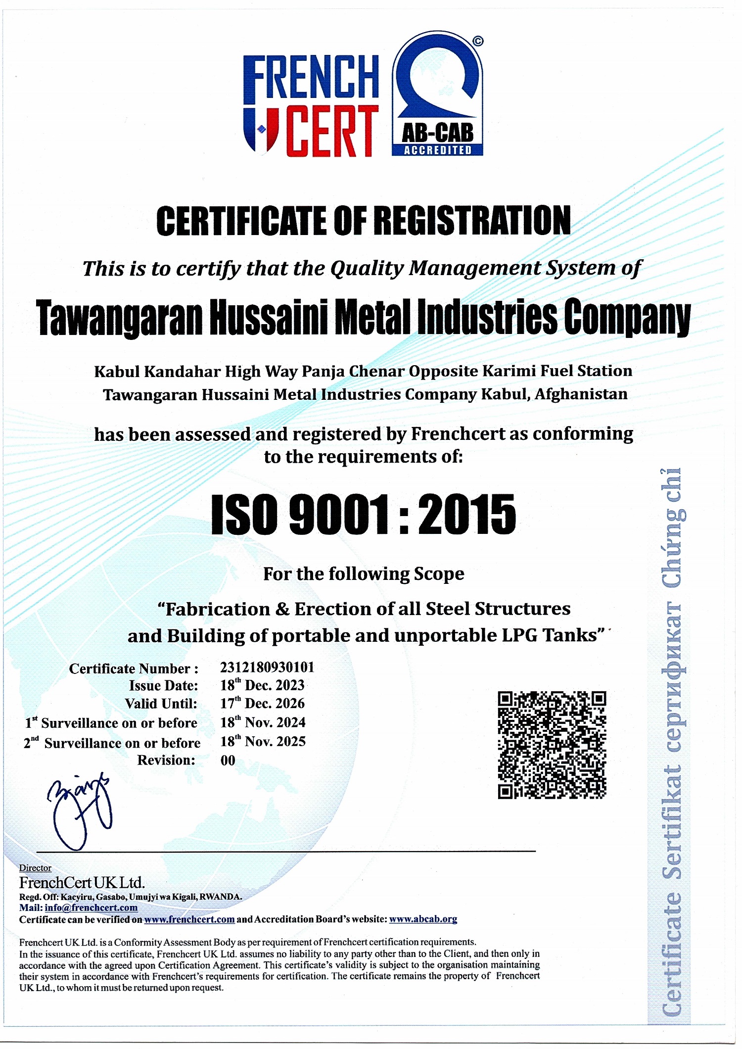 certificat-Tawanagaran